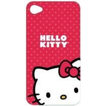 iPhone 4/4S Case Hello Kitty Silicone Vermelho